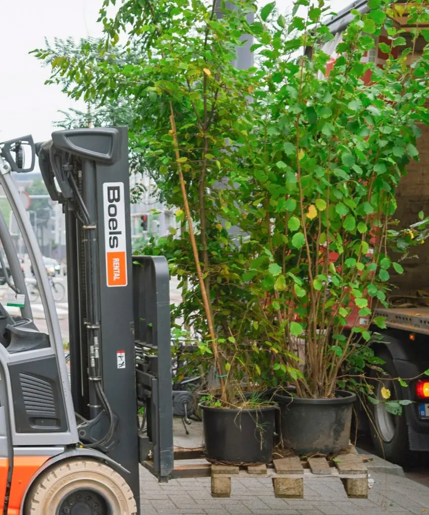 Tijdelijke groeninstallaties