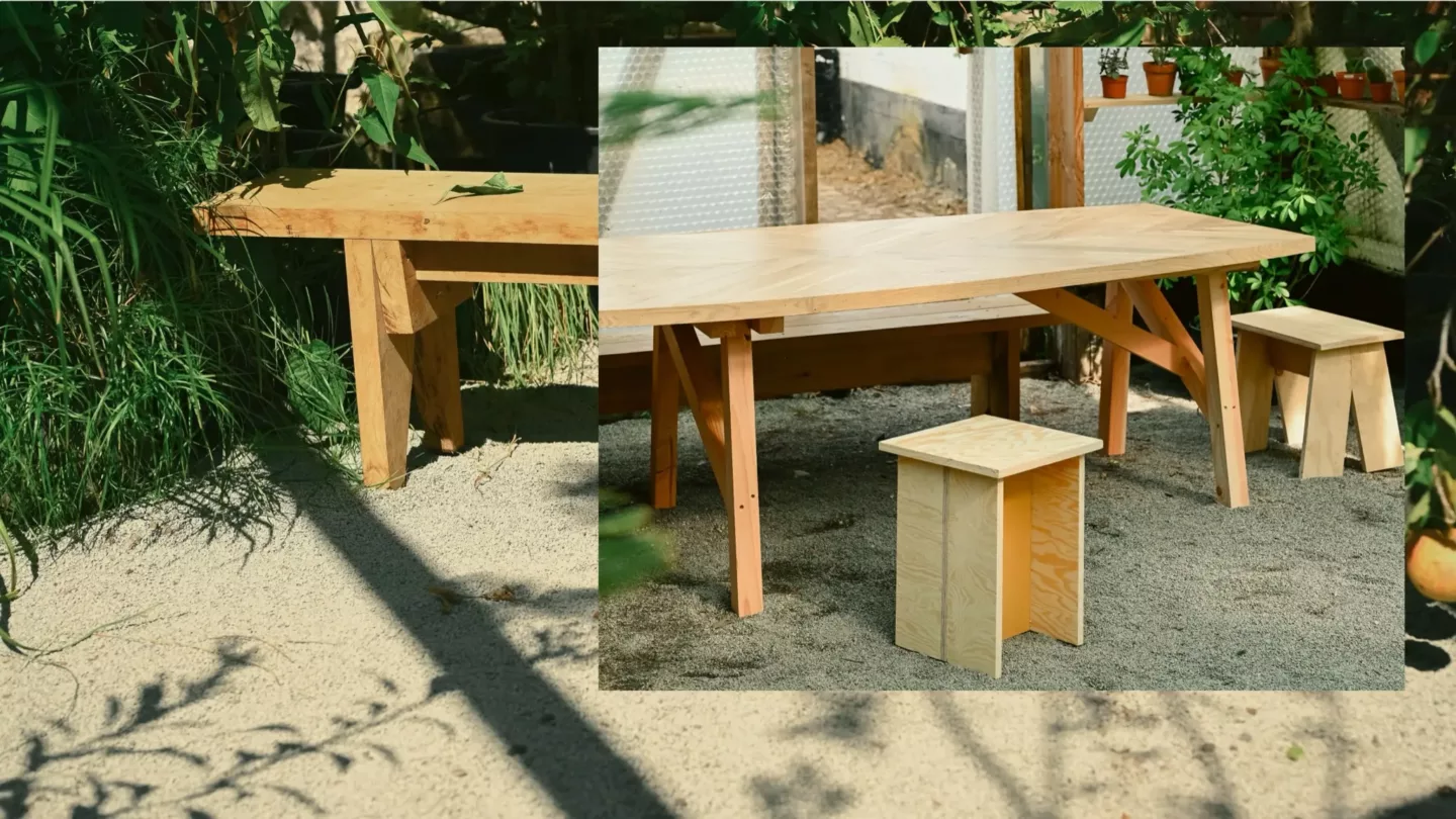 Duurzame houtconstructies en tuinmeubilair