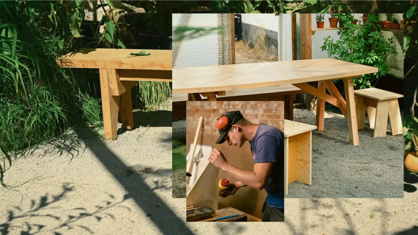 Duurzame houtconstructies en tuinmeubilair