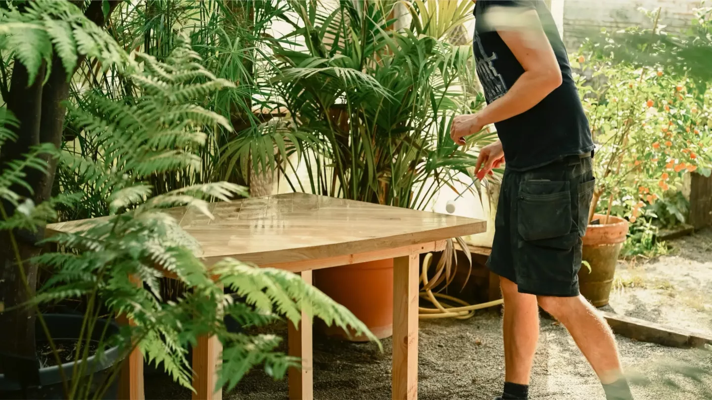 Duurzame houtconstructies en tuinmeubilair