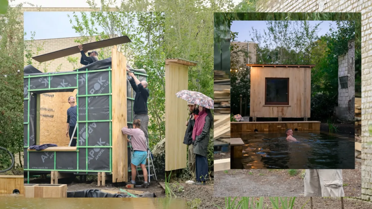 houten terrassen of een enkele tuinbank