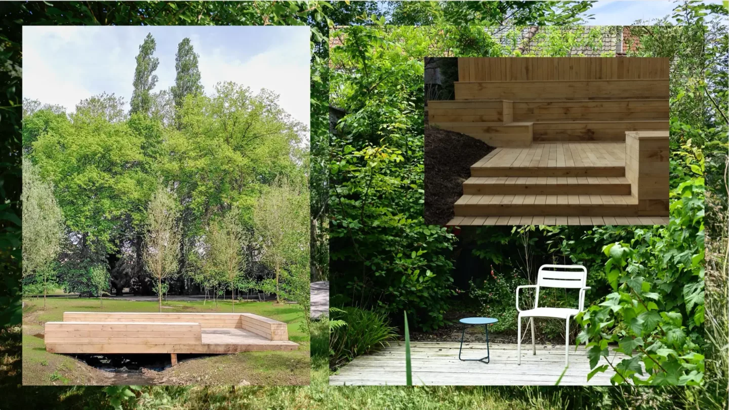 Duurzame houtconstructies en tuinmeubilair